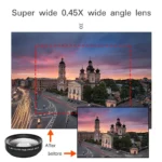 Professional HD phone Camera Lens Kit 0.45X Wide Angle 12.5x Macro smartphone Lens Mobile Phone lenses for xiaomi mi a1 - Image 11