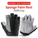 ROCKBROS Cycling Gloves Breathable Shockproof Bike Gloves Summer Half Finger Gloves MTB Mountain Bicycle Gloves Sports Gloves - Image 8