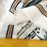 Naizaiga 100    % wool Crossed steed horse white black long thin Women fashion Scarves Female shawl  , MSK86 - Image 28