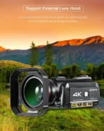 Video Camera 4K Digital Camcorder Professional, Ordro AC3 YouTube Blogger Vlog Cameras Filmadora with Microphone 64GB SD Card - Image 21