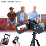 Video Camera 4K Digital Camcorder Professional, Ordro AC3 YouTube Blogger Vlog Cameras Filmadora with Microphone 64GB SD Card - Image 4