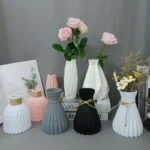 Plastic Flower Vases Home Decor Anti-ceramic Vases Unbreakable Imitation Arrangement European Wedding Modern Decorations Basket - Image 23