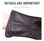 High-end Winter gloves multicolor leather gloves,High-grade sheepskin women's leather gloves simple design Women's gloves-2008 - Image 56