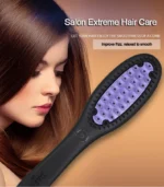 Hair Straightener Brush Ceramic Fast Straightening Heating Hot Comb Women's Smoothing Brush Styling Tool Curling Iron - Image 2