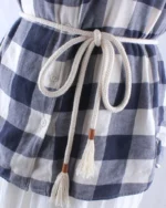 fashion women braided belts rope for dresses tassel waist belt female Twist weaving knot belt cotton string - Image 2