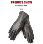 Simple leather gloves women,colored genuine women's leather gloves,women's genuine leather gloves,sheepskin women's gloves -2225 - Image 29