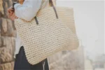Women Handbag Summer Beach Bag Rattan Woven Handmade Knitted Straw Large Capacity Totes Leather Women Shoulder Bag Bohemia New - Image 17