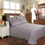 Hotel bedding white bed sheet 100% Cotton Solid color Flat sheet - Image 24