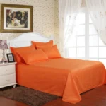 Hotel bedding white bed sheet 100% Cotton Solid color Flat sheet - Image 7