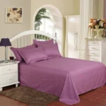 Hotel bedding white bed sheet 100% Cotton Solid color Flat sheet - Image 30