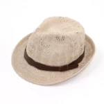 Hats for Women Female Hat Women's Girls Fedora Knitted Chapeu Feminino Autumn Summer Leather Buckle Sun Cap Fashion Jazz - Image 10