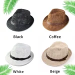 Hats for Women Female Hat Women's Girls Fedora Knitted Chapeu Feminino Autumn Summer Leather Buckle Sun Cap Fashion Jazz - Image 3