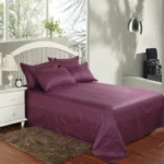 Hotel bedding white bed sheet 100% Cotton Solid color Flat sheet - Image 9