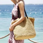 Women Handbag Summer Beach Bag Rattan Woven Handmade Knitted Straw Large Capacity Totes Leather Women Shoulder Bag Bohemia New - Image 6