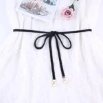 ladies pearl knitted Braided belts for women Twist weaving waist knot rope female cotton string strap - Image 14