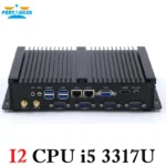 Fanless mini pc industrial computer with USB 3.0 4*COM HDMI Intel Celeron C1037U C1007U Core i5 3317U Windows 11 Linux - Image 3