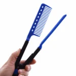 Hairdressing Straightening Comb Hair Straightener Brush Pro Salon Haircut DIY Barber Styling Tools Anti-static Comb - Image 6