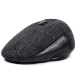 New fashion men's berets thick warmth ear berets autumn and winter berets dad cap - Image 8