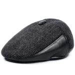 New fashion men's berets thick warmth ear berets autumn and winter berets dad cap - Image 6