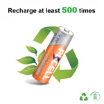 10PCS PKCELL battery AA Ni-Zn  AA Rechargeable Battery 1.6V 2500mWh bateria Rechargeable Batteriesfor Toys Camera batteries - Image 3