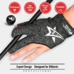 KONLLEN Pool Glove Fingerless Gloves Left Hand Gloves Snooker Gloves Pool Cue Gloves Carom Gloves Durable Billiards Accessories - Image 5