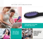 Hair Straightener Brush Ceramic Fast Straightening Heating Hot Comb Women's Smoothing Brush Styling Tool Curling Iron - Image 12