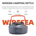 Widesea Camping Outdoor Cookware Set Tableware Cooking Cutlery Utensils Hiking Picnic Travel Equipment Tourist Cooker Fishing - Image 6