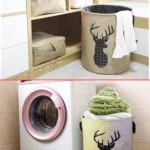 80L Laundry Baskets Hamper with Handles,Decorative Basket for Living room,Woven Storage Basket for  Blankets,Clothes-20x15.7in
