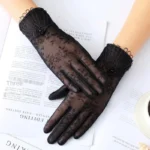 Ladies Gloves Bow Lace Satin Gloves Dance Performance Ceremonial Gloves Nightclub Satin Gloves Wedding Bridal Gloves C015 - Image 15
