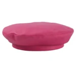 USPOP Autumn Winter Hats Women Berets Solid color PU Leather Beret Hat Rose red Berets - Image 9