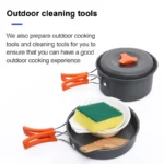 Widesea Camping Outdoor Cookware Set Tableware Cooking Cutlery Utensils Hiking Picnic Travel Equipment Tourist Cooker Fishing - Image 4