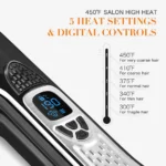 Professional Hair Straightener Steam Flat Iron Straightening Brush Electric Hair Brushes Ceramic Tourmaline Vapor Straighteners - Image 16