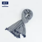 Brand Scarf Luxury Designer Color Contract Muffler Fringed Tassel Cotton Scarves For Male Spring Classic Cachecol Shawl YG369 - Image 12