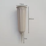 2-Piece 10.2' Stake In Ground Cemetery Grave Fluted Flower Vases Holder - Image 5
