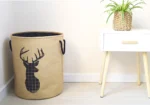 80L Laundry Baskets Hamper with Handles,Decorative Basket for Living room,Woven Storage Basket for  Blankets,Clothes-20x15.7in - Image 13