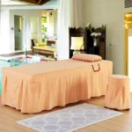 Beauty Salon bed sheet Brief Beauty Bed Skirt Bedspread  With Hole Body Massage Bed Cover - Image 39