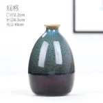 Modern Flower Vases For Homes Ceramic Vase Decoration Flower Glaze Flower Home Accessories Ceramic Craft Ornaments Green Plant - Image 9