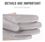 High-end Winter gloves multicolor leather gloves,High-grade sheepskin women's leather gloves simple design Women's gloves-2008 - Image 30