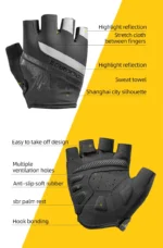 ROCKBROS Cycling Gloves Breathable Shockproof Bike Gloves Summer Half Finger Gloves MTB Mountain Bicycle Gloves Sports Gloves - Image 34