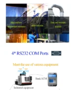 Fanless mini pc industrial computer with USB 3.0 4*COM HDMI Intel Celeron C1037U C1007U Core i5 3317U Windows 11 Linux - Image 16