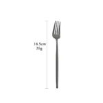 Dinnerware Set Matte Black Knife Fork Dessert Spoon Tableware Cutlery Set Stainless Steel Silverware Flatware Kitchen Dinner Set - Image 13