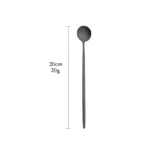 Dinnerware Set Matte Black Knife Fork Dessert Spoon Tableware Cutlery Set Stainless Steel Silverware Flatware Kitchen Dinner Set - Image 14