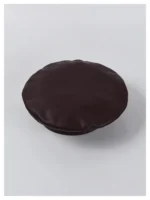 USPOP Autumn Winter Hats Women Berets Solid color PU Leather Beret Hat Rose red Berets - Image 21