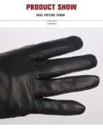 Top grade leather gloves women,sheepskin genuine leather gloves women,outdoor winter gloves women -8030 - Image 17