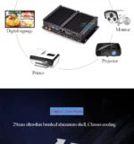 Fanless mini pc industrial computer with USB 3.0 4*COM HDMI Intel Celeron C1037U C1007U Core i5 3317U Windows 11 Linux - Image 17