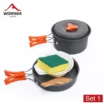 Widesea Camping Outdoor Cookware Set Tableware Cooking Cutlery Utensils Hiking Picnic Travel Equipment Tourist Cooker Fishing - Image 8