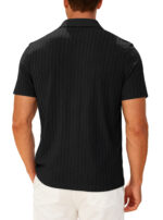 Men's Trendy Polo Shirt Summer Solid Color Short Sleeve Casual Fashion T-shirt  Style Versatile Knit Top - Image 23