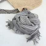73*200CM Soft Modal Striped Men and Women's Cotton Scarves for Spring and Summer Sun Protection Shawl Scarf - Image 10