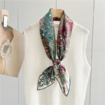 100% Real Silk Scarf Neckerchief 90 Silk Scarf Wraps Foulard Womens Fashion Scarves for OL - Image 13