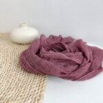 2024 Retro Solid Color Linen scarf Women's Spring And Summer Breathable Linen Cotton Scarves - Image 15